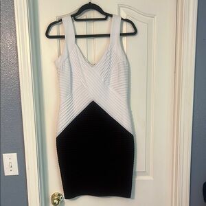 Calvin Klein Black and White Mini Dress